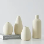 Fluid Harmony Beige Table Vase Set