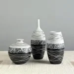 Monochrome Essence Table Vase Set