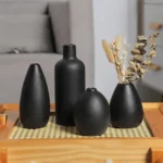 Fluid Harmony Black Table Vase Set - Image 5
