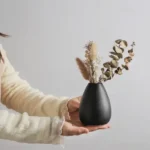 Fluid Harmony Black Table Vase Set - Image 7