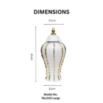 Luxe Ripple Ginger Pot - Image 2