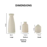 Aural Harmony Sand Linen Table Vase Set - Image 2