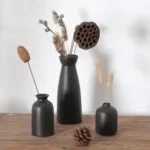 Aural Harmony Carbon Stone Table Vase Set - Image 3