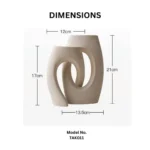 Infinity Ivory Stone Table Vase - Image 2