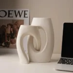 Infinity Ivory Stone Table Vase