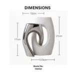 Infinity Mirror Chrome Table Vase - Image 2