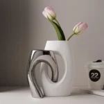 Infinity Mirror Chrome Table Vase