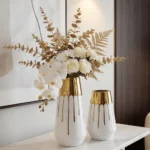 Gilded Crown Table Vase
