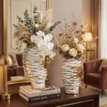 Gilded Ripple Table Vase - Image 7