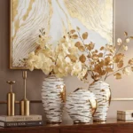 Gilded Ripple Table Vase