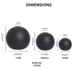 Aura Orb Black Table Vase Set - Image 2