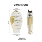 Gilded Ripple Table Vase - Image 2