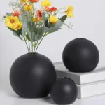 Aura Orb Black Table Vase Set - Image 4