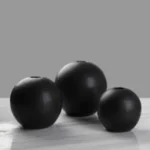 Aura Orb Black Table Vase Set - Image 7