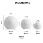 Aura Orb White Table Vase Set - Image 2