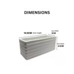 Ceramic Planter Cactus & Succulent Decorative Desk and Table Rectangular Ceramic Plant Pot CP20-CP19 - Image 4