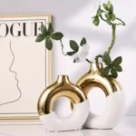 Sculpt Loop Ivory Mist Table Vase Set - Image 3