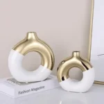 Sculpt Loop Ivory Mist Table Vase Set - Image 4