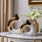 Sculpt Loop Ivory Mist Table Vase Set - Image 5
