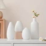 Fluid Harmony White Table Vase Set - Image 4