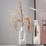 Averin Silhouette White Table Vase Set