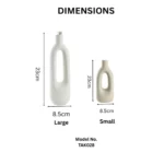 Averin Silhouette White Table Vase Set - Image 2