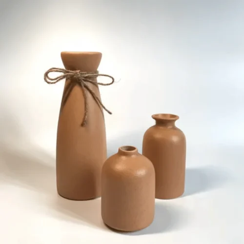 Aural Harmony Burnt Sienna Table Vase Set