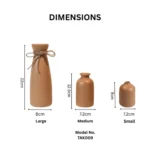 Aural Harmony Burnt Sienna Table Vase Set - Image 2