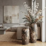 Earthen Patina Floor Vase