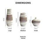 Opal Bands Table Vase Set - Image 2