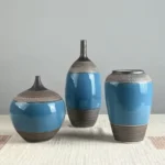 Azure Horizon Table Vase Set