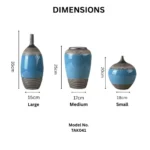 Azure Horizon Table Vase Set - Image 2