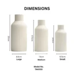 Noble Flute Table Vase Set - Image 2