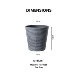 Stone Textured Tall Round Planter Medium - Image 4