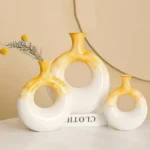 Elysian Orbit Amber Glow Table Vase Set - Image 4