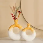 Elysian Orbit Amber Glow Table Vase Set - Image 6