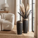 Teal Patina Floor Vase - Image 9