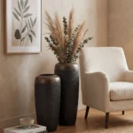 Teal Patina Floor Vase - Image 10