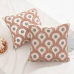 Blush Arc Embroidered Decorative Cushion Cover - Image 5