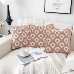 Blush Arc Embroidered Decorative Cushion Cover - Image 6