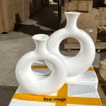 Elysian Orbit Ivory Mist Table Vase Set - Image 3