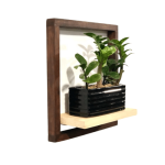 Wall Decor Plant Holder | wooden plant Shelf