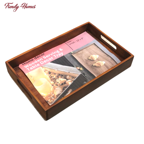 wooden serving tray