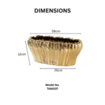 Aurelia Oval Ceramic Bowl - Image 2