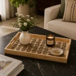 Nature Glow Decorative Solid Wood Serving Tray Set - Image 8