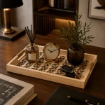 Nature Glow Decorative Solid Wood Serving Tray Set - Image 9