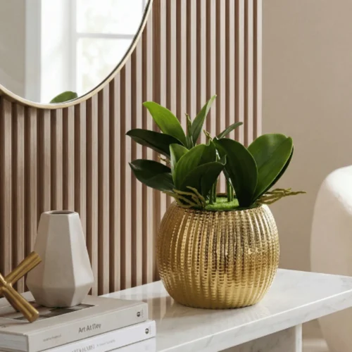 Ribbed Curve Ceramic Bowl