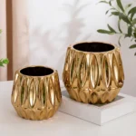 Golden Prism Ceramic Bowl