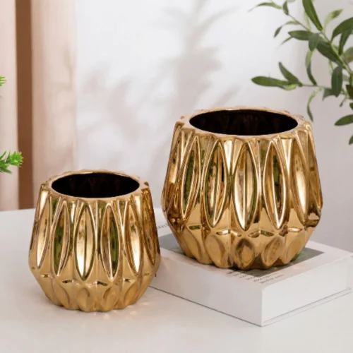 Golden Prism Ceramic Bowl