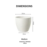 Stone Textured Round Planter Medium - Image 2